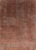 qm-951 ashwood/espresso pink and purple wool and silk hand knotted Rug