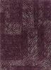 qm-951 medium gray/tulip purple grey and black wool and silk hand knotted Rug