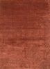 qm-951 baked clay/baked clay red and orange wool and silk hand knotted Rug