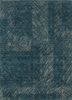 qm-951 pebble/deep teal green wool and silk hand knotted Rug