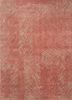 QM-951 Ivory/Old Rose ivory wool and silk hand knotted Rug