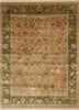 qnq-03 beige/surf green beige and brown wool and silk hand knotted Rug