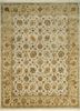qnq-03 medium ivory/light tan ivory wool and silk hand knotted Rug