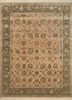 qnq-03 peach bloom/deep camel red and orange wool and silk hand knotted Rug