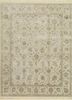 qnq-03 oyster/oyster ivory wool and silk hand knotted Rug