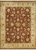 qnq-10 red/medium ivory red and orange wool and silk hand knotted Rug