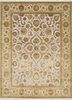 qnq-21 medium ivory/light gold gold wool and silk hand knotted Rug
