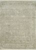 qnq-21 crystal gray/crystal gray grey and black wool and silk hand knotted Rug