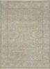 qnq-44 silver ash/silver ash grey and black wool and silk hand knotted Rug