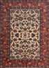satk-70 fresh lemonade/red red and orange wool hand knotted Rug