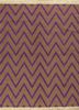 SDCR-01 Brown Sugar/Patrician Purple beige and brown cotton flat weaves Rug