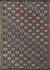 SDKL-28 Anthracite/Beige blue wool hand knotted Rug