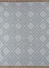 sdwc-19 blue mirage/winter white grey and black wool flat weaves Rug