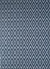sdwl-378 marine blue/white blue wool flat weaves Rug