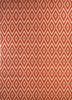 sdwl-378 orange/white red and orange wool flat weaves Rug