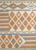 sdwl-495 white/orange beige and brown wool flat weaves Rug