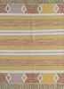 sdwl-633 bright yellow/rose petal beige and brown wool flat weaves Rug