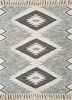 sdwl-685 ebony/white grey and black wool flat weaves Rug