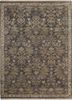SKRT-503 Frost Gray/Ashwood grey and black wool and silk hand knotted Rug