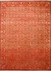 SKRT-516 Chili Pepper/Chili Pepper red and orange wool and silk hand knotted Rug