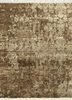 SKRT-813 Dark Taupe/Dark Taupe grey and black wool and silk hand knotted Rug