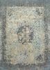 skrt-814 pearl blue/ombre blue blue wool and silk hand knotted Rug
