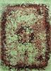 far east beige and brown wool and silk hand knotted Rug - HeadShot