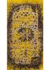 SKRT-814 Beige/Yellow flash beige and brown wool and silk hand knotted Rug