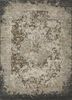 SKRT-814 Gray Brown/Ashwood beige and brown wool and silk hand knotted Rug
