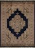SKWL-104 Twilight Blue/White blue wool hand knotted Rug