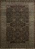 SKWL-19 Ebony/Pearl Blue grey and black wool hand knotted Rug