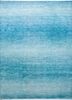skwl-201 capri/light turquoise blue wool hand knotted Rug