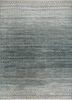 skwl-253 linen/liquorice ivory wool hand knotted Rug