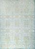 skwl-283 sky/winter white blue wool hand knotted Rug