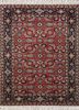 skwl-30 red/ebony red and orange wool hand knotted Rug