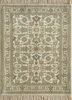 skwl-30 white/gold beige and brown wool hand knotted Rug