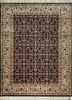 SKWL-30 Ebony/White Jade grey and black wool hand knotted Rug