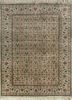 skwl-30 green/white green wool hand knotted Rug