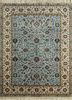 skwl-31 forever blue/white blue wool hand knotted Rug