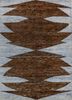 skws-10 terracotta/soft gray beige and brown others hand knotted Rug