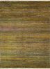 skws-108 charcoal slate/mango beige and brown wool and silk hand knotted Rug