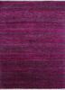 skws-108 charcoal slate/orange mandarin pink and purple wool and silk hand knotted Rug