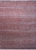 skwv-26 blue haze/deep red red and orange wool and viscose hand knotted Rug