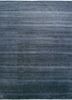 skwv-26 ebony/white  wool and viscose hand knotted Rug