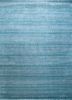 skwv-26 soft gray/antique green blue wool and viscose hand knotted Rug