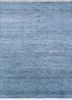 skwv-26 chicory/chicory blue wool and viscose hand knotted Rug