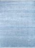 skwv-26 silver lake blue/milky blue blue wool and viscose hand knotted Rug
