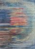 SLA-505 Pearl Blue/Peach Bloom blue wool and silk hand knotted Rug