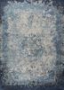 SPL-823 Classic Gray/Indigo Blue grey and black wool and silk hand knotted Rug