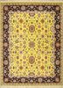 spr-01 bright yellow/tulip purple gold wool hand knotted Rug